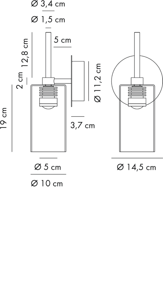 Exklusive Designer-LED-Wandleuchte Spillray Evo Axolight