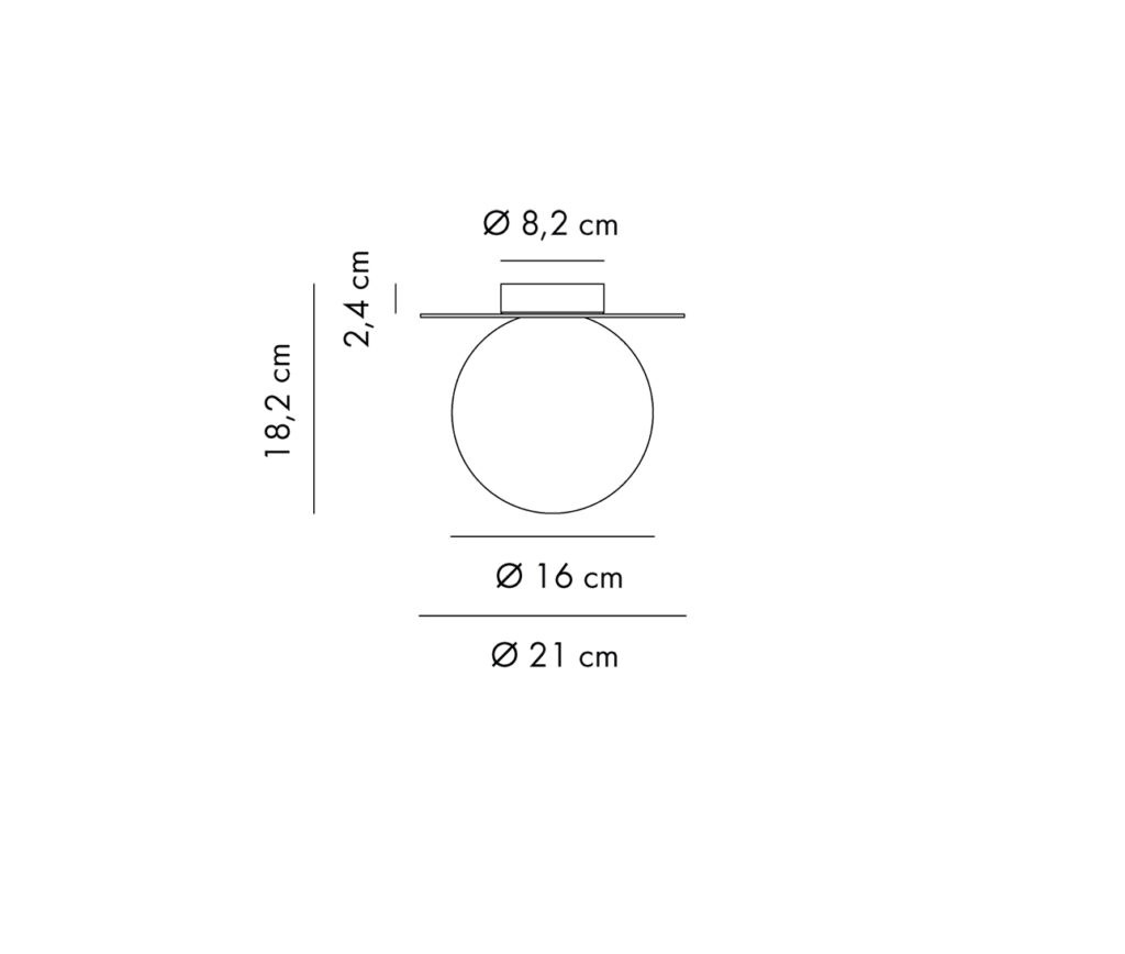 LED Wand-Deckenleuchte Kiss 16 Axolight