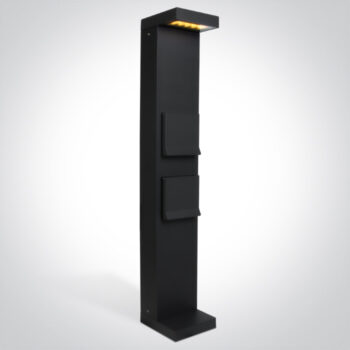 LED Pollerleuchte Velaro Power mit Steckdose -  IP65
