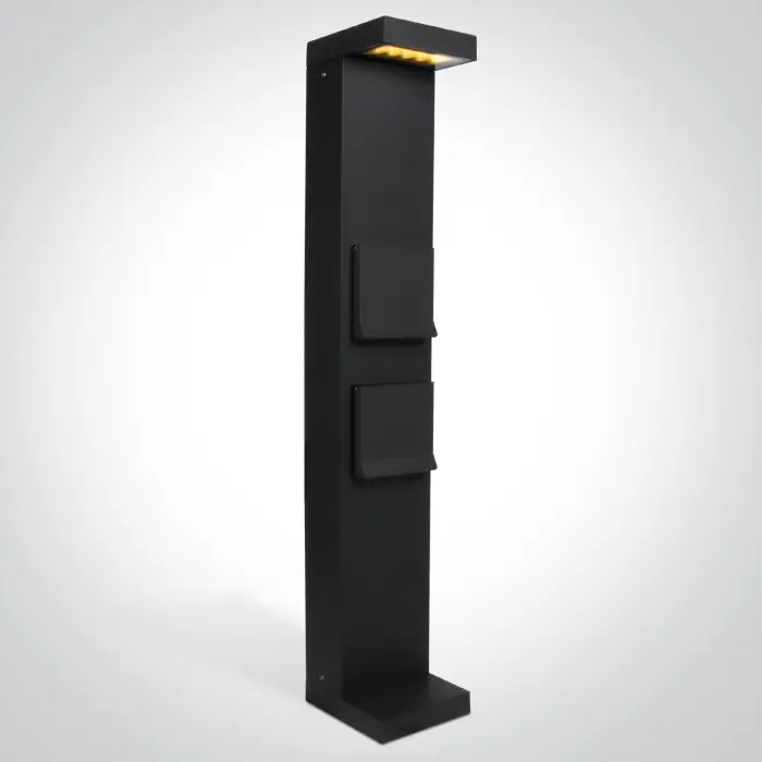 LED Pollerleuchte Velaro Power mit Steckdose -  IP65 – Bild 1