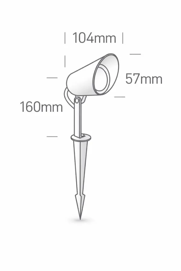 Moderne LED Erdspießleuchte  Lumina