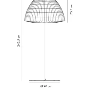 Designer- Stehleuchte Bell ø 118 cm Axo Light – Bild 6