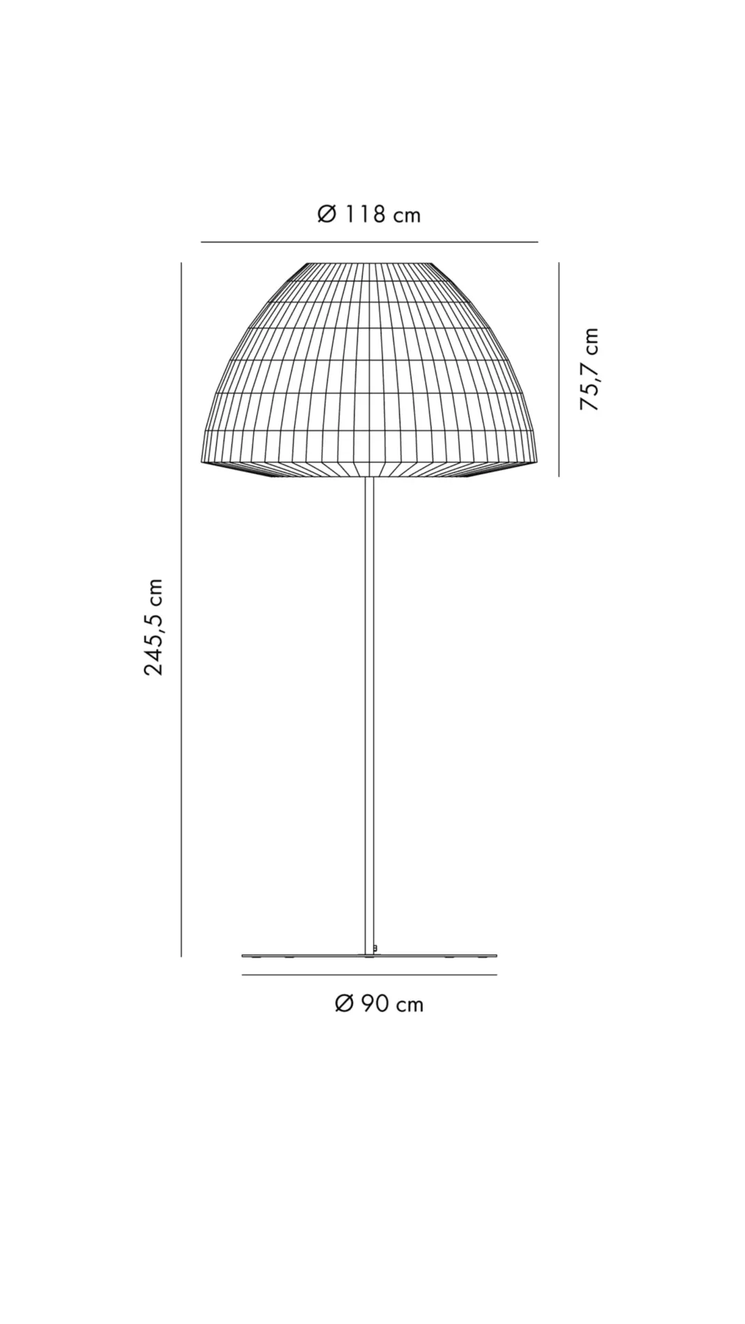Designer- Stehleuchte Bell ø 118 cm Axo Light – Bild 6