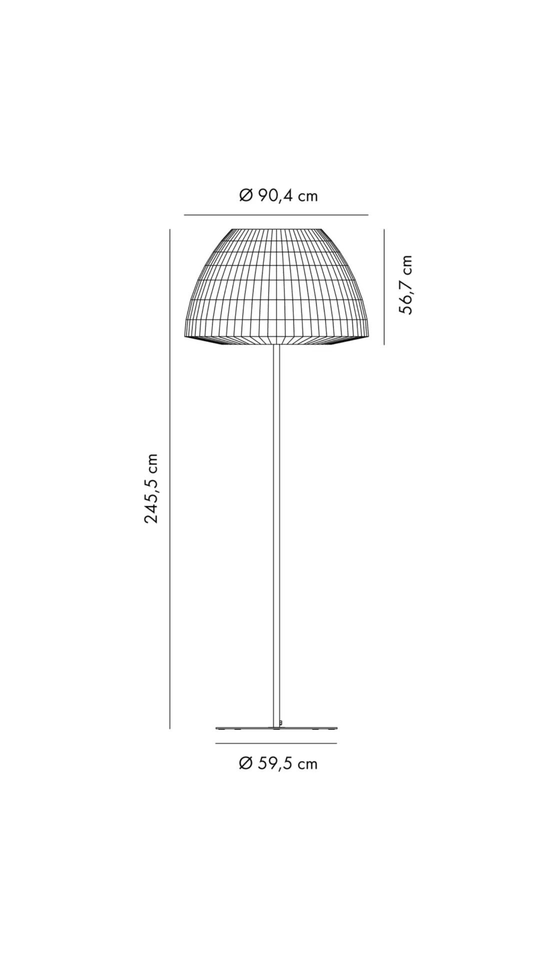 Designer- Stehleuchte Bell ø 90 cm Axo Light – Bild 7