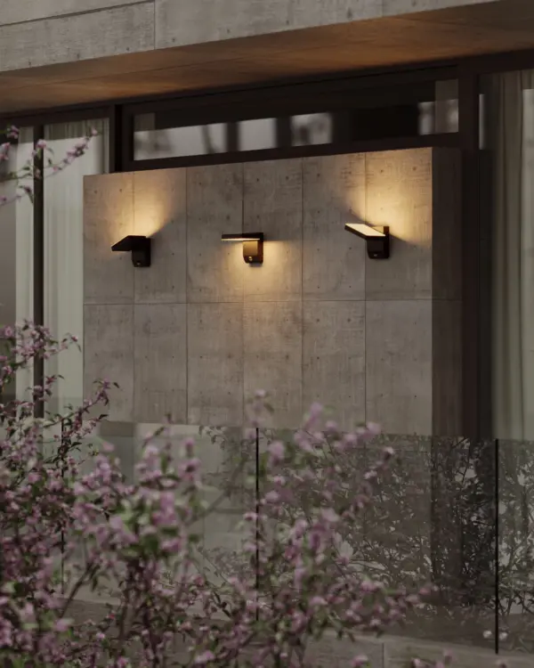 Wandlampe - LED-Außenwandleuchte mit Bewegungsmelder Ladis IP65