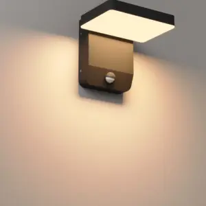 Wandlampe - LED-Außenwandleuchte mit Bewegungsmelder Ladis IP65 – Bild 1