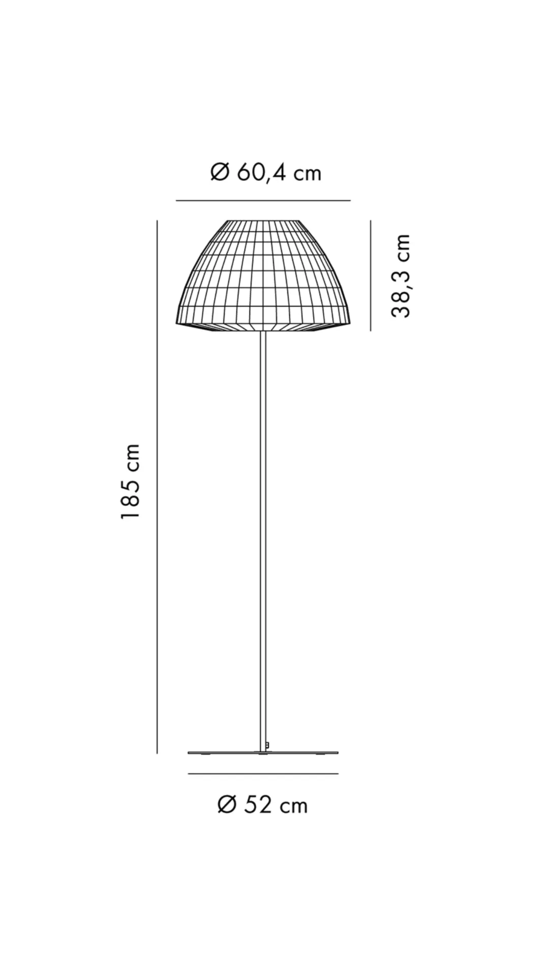 Designer- Stehleuchte Bell ø 60 cm Axo Light – Bild 5