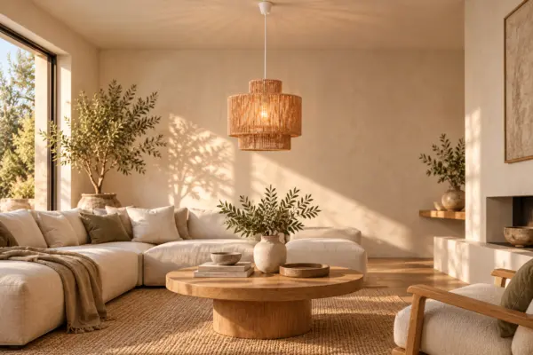 Stylische Hängeleuchte Labriz im Boho-Stil