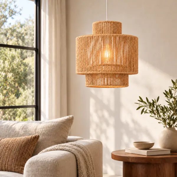 Stylische Hängeleuchte Labriz im Boho-Stil