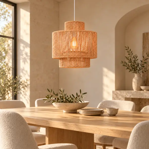 Stylische Hängeleuchte Labriz im Boho-Stil