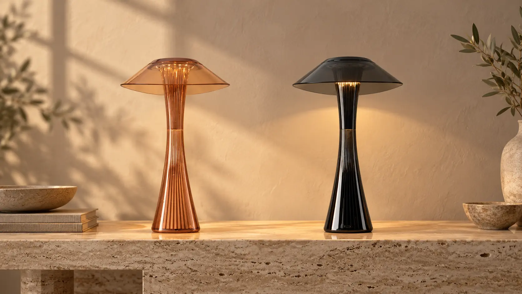 Dekorative LED Akku Tischleuchte Runa – Bild 7