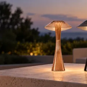 Dekorative LED Akku Tischleuchte Runa – Bild 3