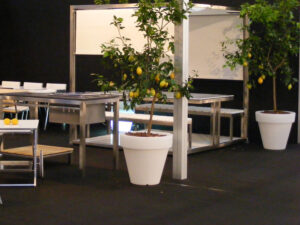 Designer-Blumentopf mit Licht Vas-Three Indoor – Outdoor Serralunga